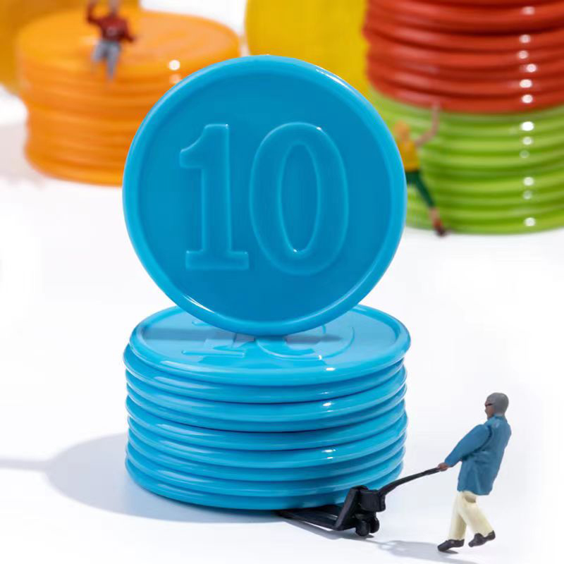 Board Game Zenith - 40 adet Poker çipleri numaralı sayma