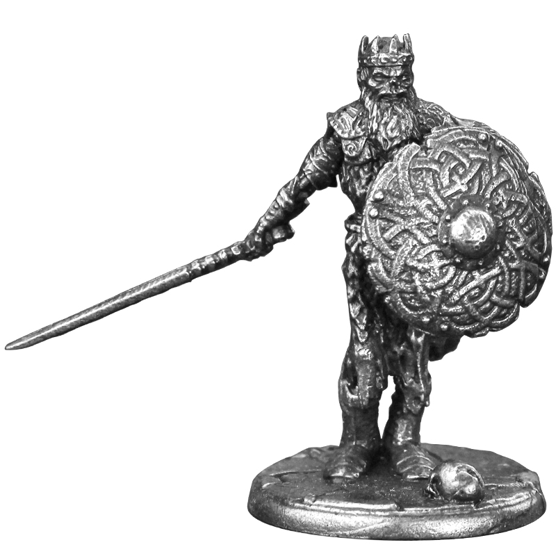 Board Game Vikings - Viking Kafatası Savaşçı Kolordu Metal Antik