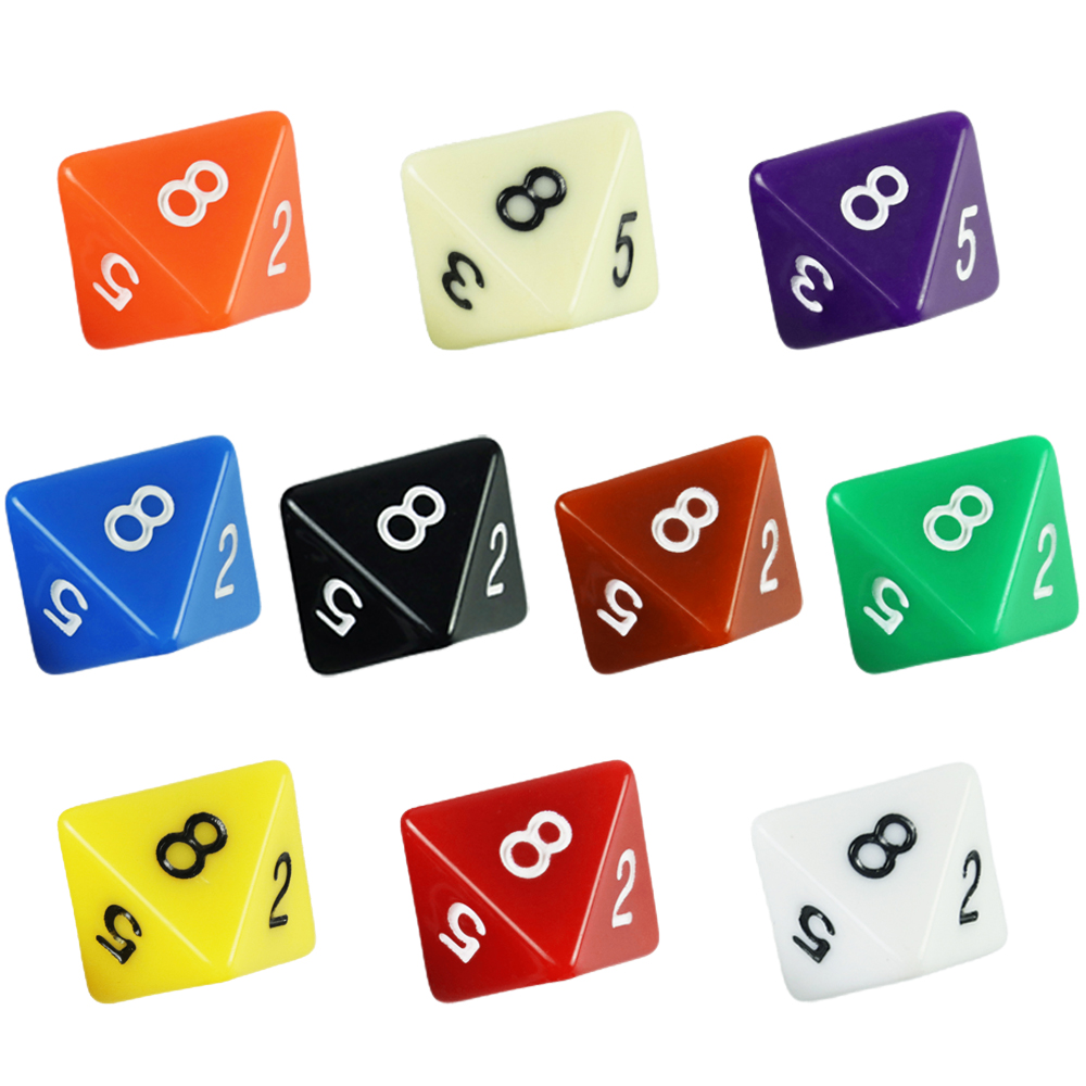 D8 Çok Yüzlü Zar Seti 10 adet  - Board Game Digital incelemesi ve fiyatı