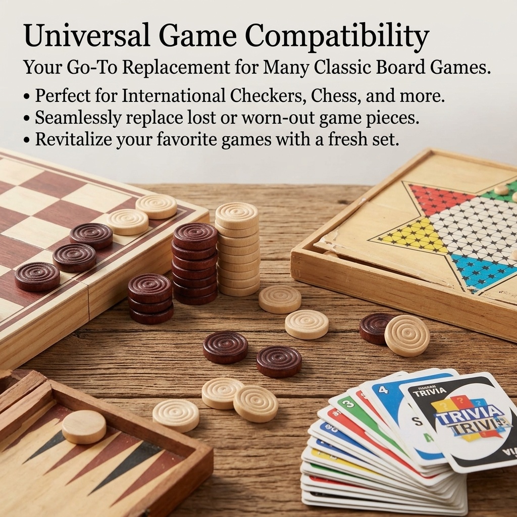 24 Adet/Set Ahşap Yuvarlak Dam - Board Game Zenith incelemesi ve fiyatı