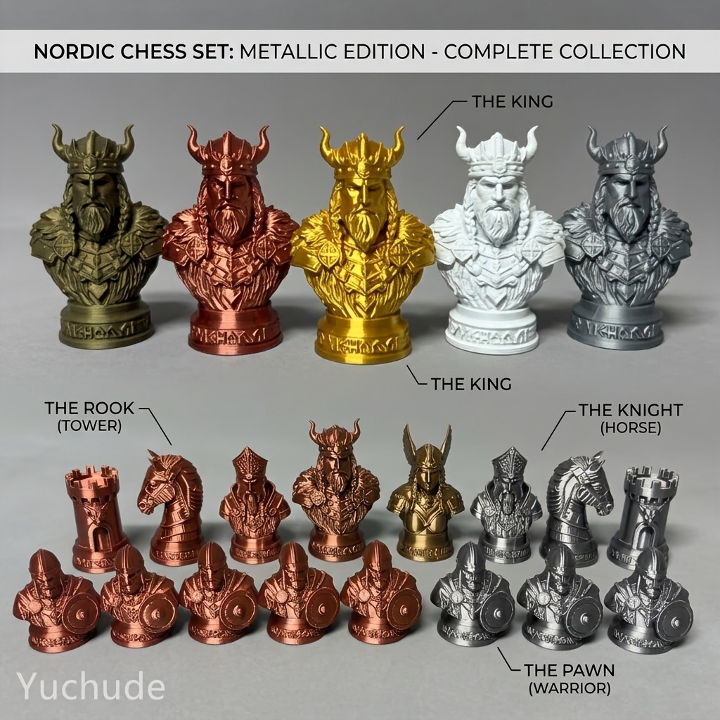 Viking Satranç Taşları 3D Bask - Board Game Vikings incelemesi ve fiyatı